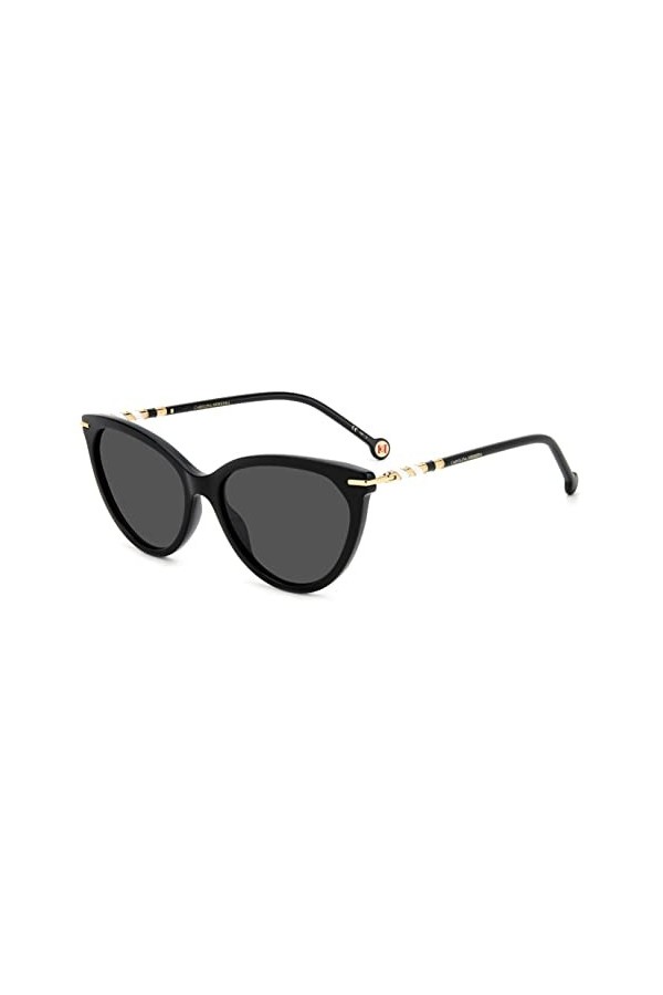 Carolina Herrera Her 0093/s Sunglasses, 807/IR Black, 57 Unisex