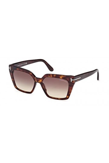 Tom Ford Lunettes de Soleil WINONA FT 1030 Dark Havana/Light Brown Shaded 53/15/140 femme