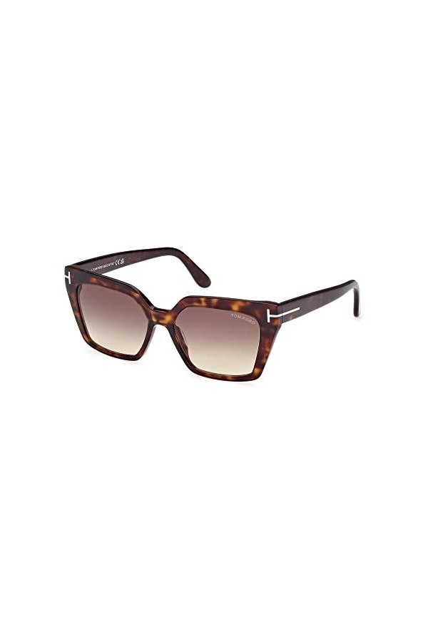 Tom Ford Lunettes de Soleil WINONA FT 1030 Dark Havana/Light Brown Shaded 53/15/140 femme