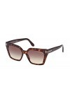 Tom Ford Lunettes de Soleil WINONA FT 1030 Dark Havana/Light Brown Shaded 53/15/140 femme