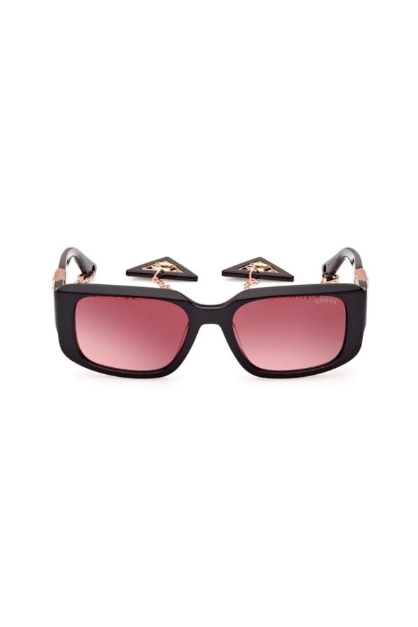 Guess GU7891 Lunettes de Soleil, Noir Brillant, 53/18/140 Femme