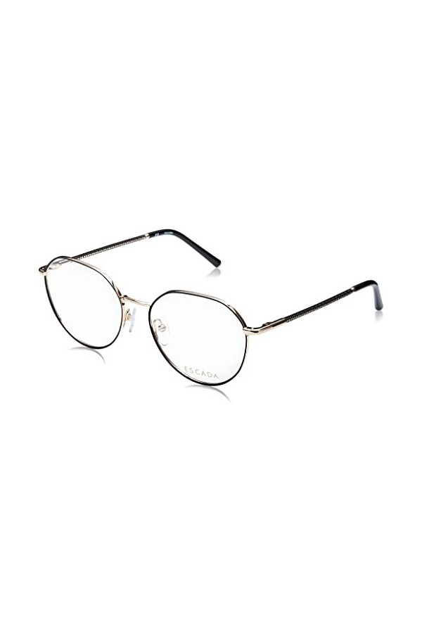 Escada Vesd61 Lunettes de Soleil, Rose Gold W/Black Parts, 53 Femme