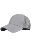 Tuopuda Casquette de Baseball Femme Chapeau de Queue de Cheval Réglable Demi-Maille Casquettes de Sport Outdoor, Rose, Taille