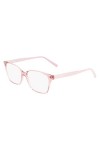 SALVATORE FERRAGAMO Sf2928 Lunettes de Soleil, Rose Transparent, 52 Femme