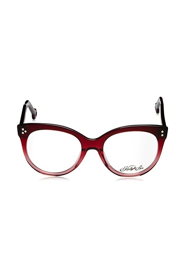 Hally & Son Hs858c04 Lunettes de Soleil, Bordeaux, 53 Femme