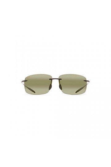 Maui Jim Lunettes de Soleil Breakwall HT422-11 Smoke Grey Green High Transmission Green Polarized