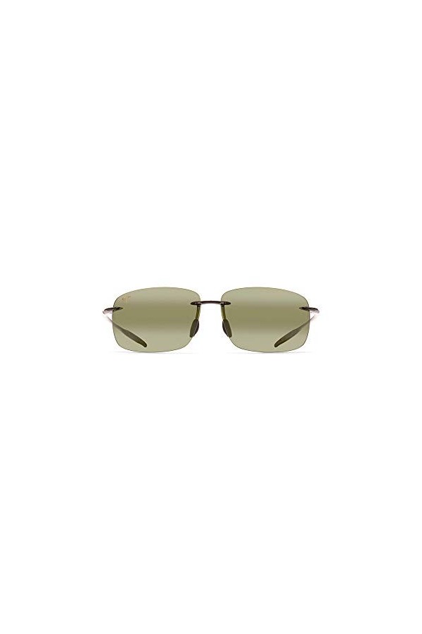 Maui Jim Lunettes de Soleil Breakwall HT422-11 Smoke Grey Green High Transmission Green Polarized