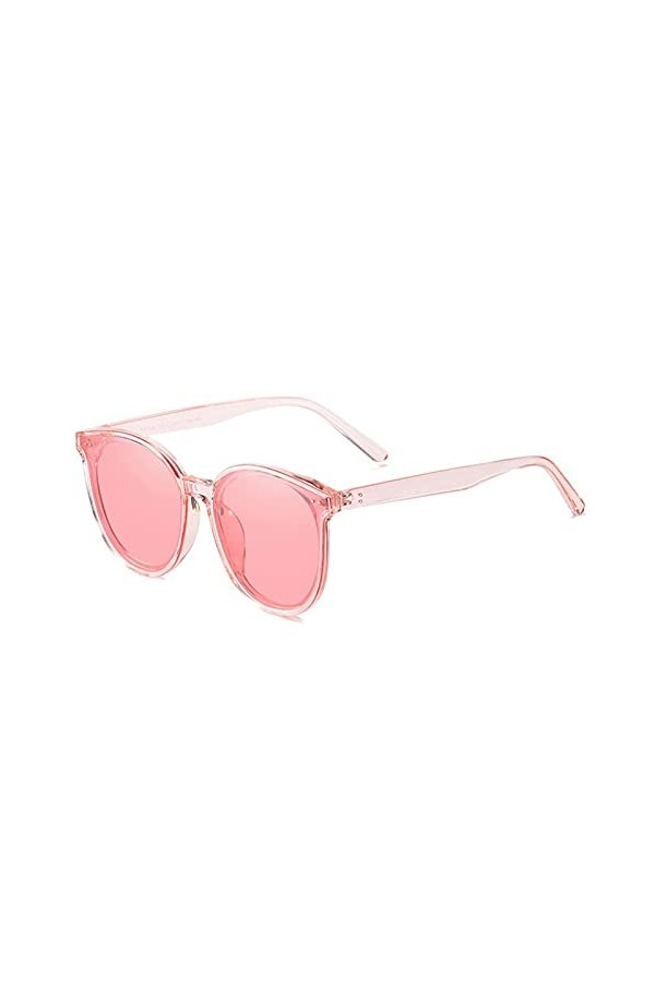 DieffematicMJ Lunettes De Soleil Homme Lunettes de Soleil polarisées surdimensionnées Femmes Femmes Hommes Luxe Rond Soleil L