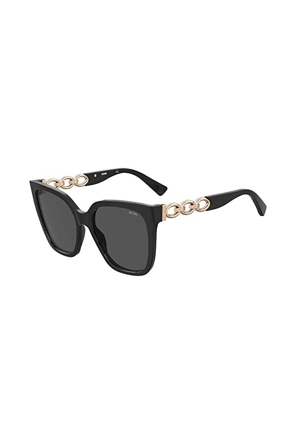 MOSCHINO Lunettes de Soleil MOS098/S Black/Dark Grey 55/18/140 femme
