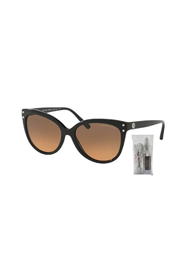 Michael Kors MK2045 JAN Cat Eye 317711 55M Black/Grey Gradient Sunglasses For Women