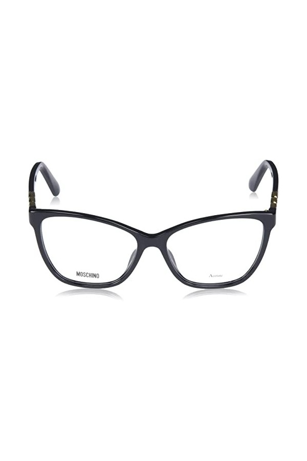 MOSCHINO Mos588 Lunettes de Soleil, Noir, 53 Femme