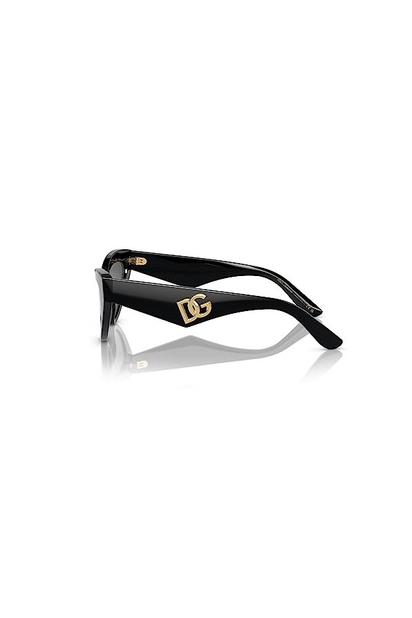 Dolce & Gabbana Lunettes de Soleil DG 4439 Shiny Black/Grey 55/18/145 femme