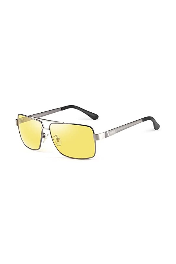 WKZHKA Lunettes de Soleil Lunettes de Soleil, Protection UV Conduite de Nuit Polarisée, Lunettes de Soleil Design de Mode Co