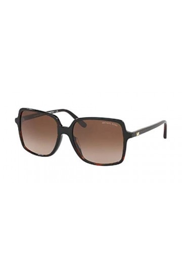Michael Kors MK2098U Lunettes de soleil carrées pour femme + kit de lunettes complémentaires gratuit, Dégradé de tortue foncé