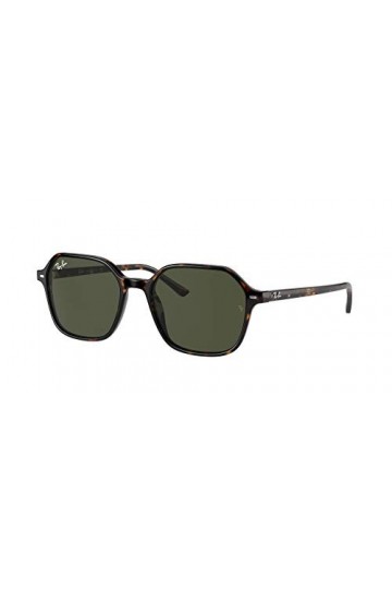 Ray-Ban Lunettes de Soleil, Noir/G-Vert Classique, 53/18/145 Mixte Adulte