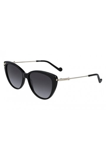 LIU JO SUNS Lj726s Lunettes de Soleil, 001 Ebony, One Size Mixte