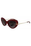 Dolce & Gabbana 0DG6133 Lunettes de Soleil, Transparent Red, 55 Femme