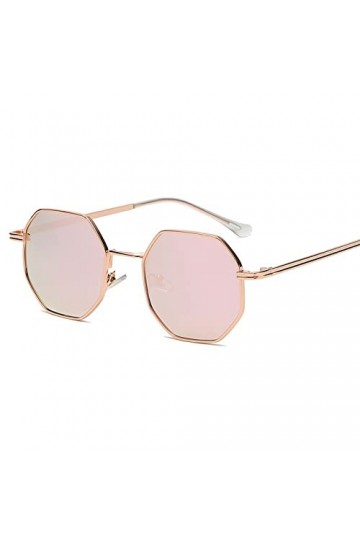 DieffematicMJ Lunettes De Soleil Homme Lunettes de Soleil Hommes Vintage octogone métal Lunettes de Soleil for Femmes de Luxe