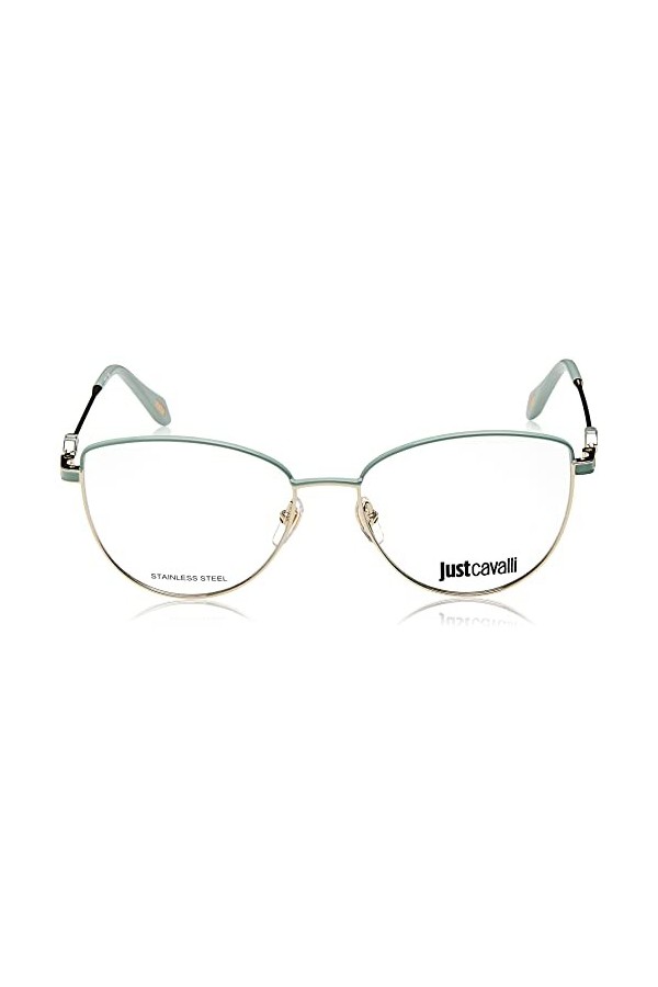 Just Cavalli Vjc014 Lunettes de Soleil, SH.Light Gold W/Col.Parts, 54 Femme