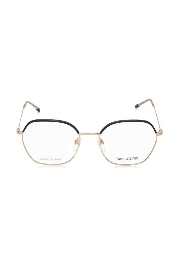 Zadig & Voltaire Vzv327 Lunettes de Soleil, Or Rose Brillant, 53 Femme