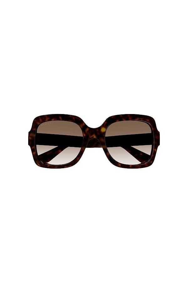 Gucci Lunettes de Soleil GG1337S Havana/Brown Shaded 54/22/140 femme