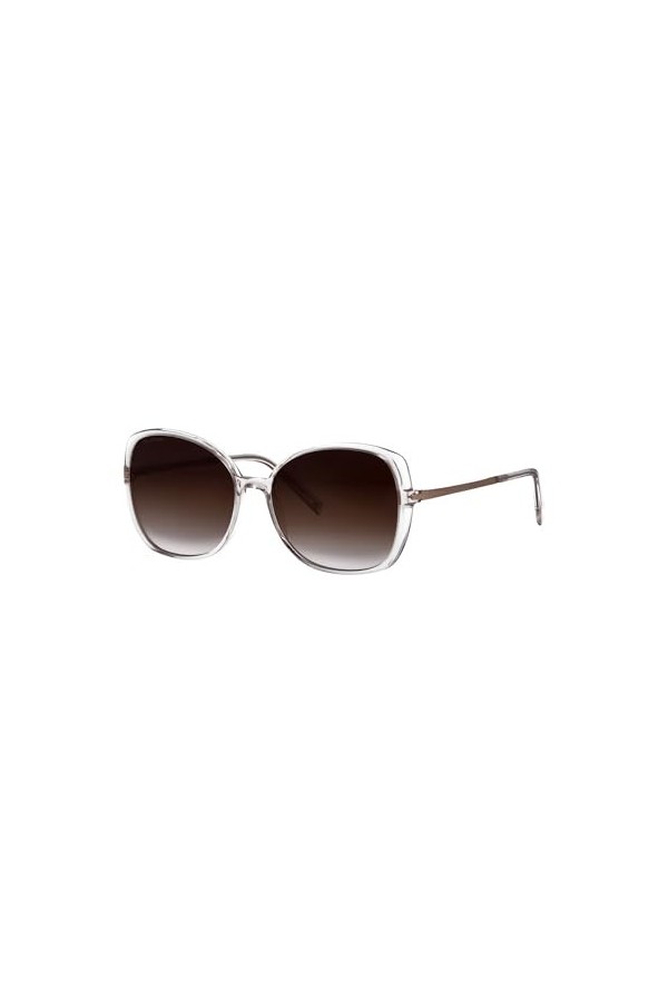 Marc OPolo Lunettes de soleil pour femme 506191 50 Rose dégradé rose transparent/marron , taille 57, Rose