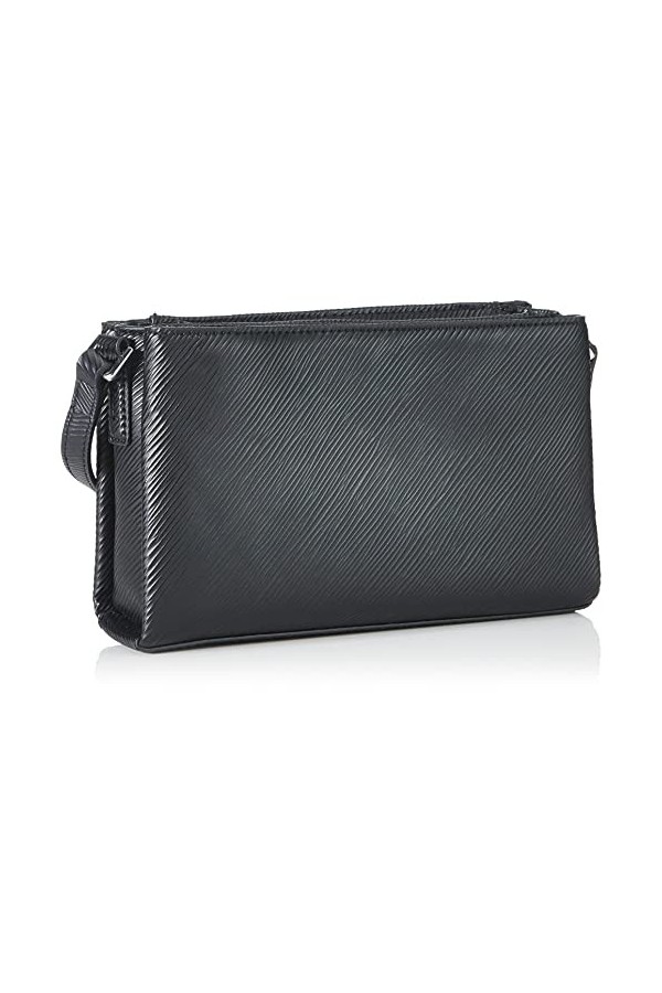Calvin Klein CK Elevated Crossbody Saffiano, Fourre-Tout Femme, Noir, Taille Unique