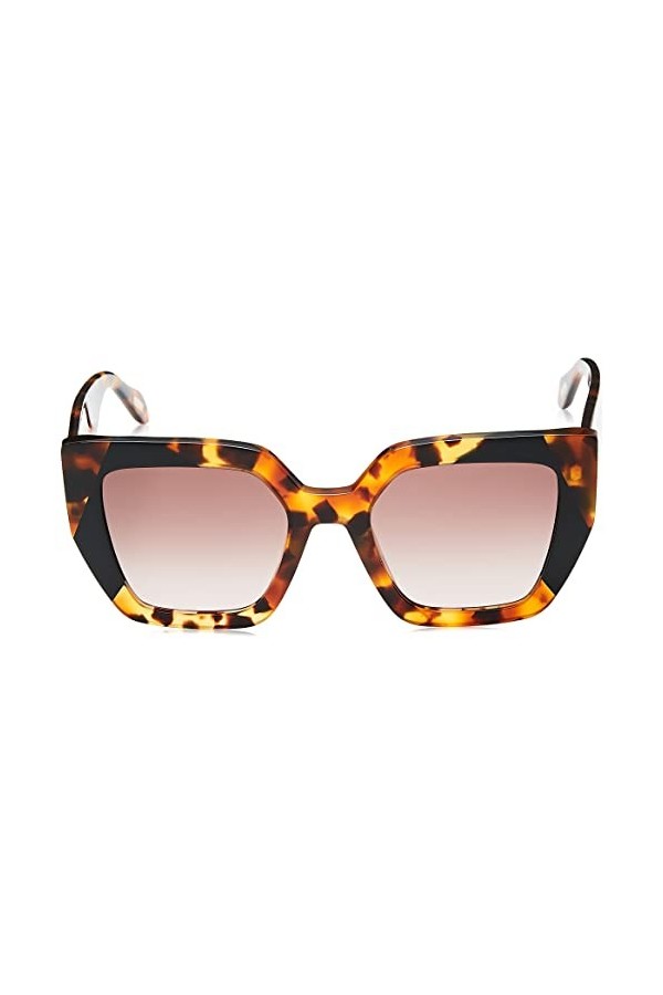 Just Cavalli SJC021V Lunettes de Soleil, Shiny Havana, 53 Femme