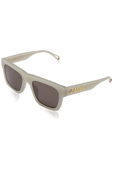 Zadig & Voltaire Szv325 Lunettes de Soleil, Brillant Beige Brillant, 53 Femme