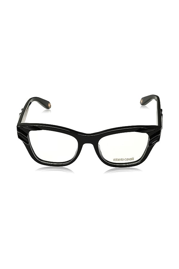 Just Cavalli GAFAS DE Vista Roberto Cavalli Lunettes de Soleil, Noir Brillant, 53/16/135 Femme