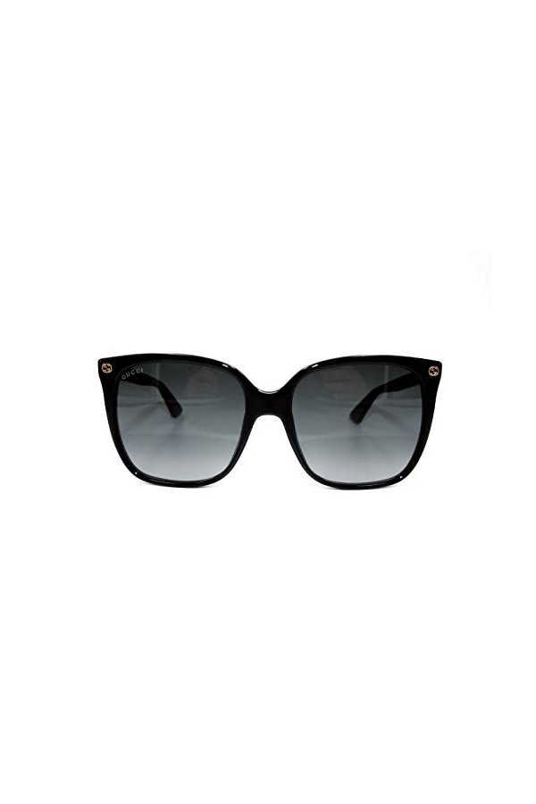 Gucci GG0022S 001 Montures de Lunettes, Noir Black/Grey , 57 Femme