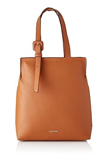 Calvin Klein Soft Neat NS Shopper, Vêtements de Sport Femme, Marron, Medium