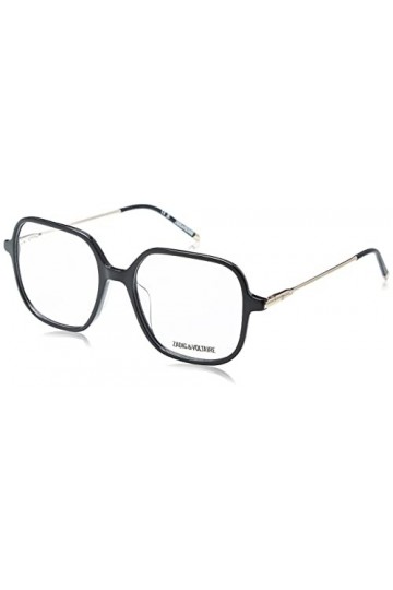 ZADIG&VOLTAIRE Vzv328 Lunettes de Soleil, Noir Brillant, 53 Femme