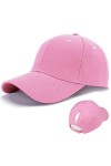 LIVACASA Casquette de Baseball Femme Fille en Coton Respirante Ajustable Légère Anti-Soleil Un Trou pour Queue de Cheval Casq