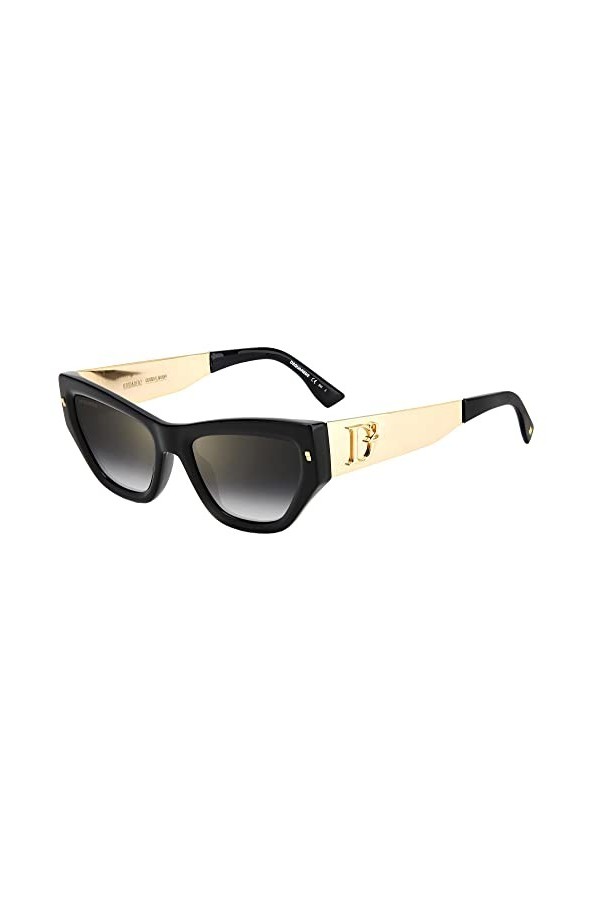 DSquared D2 0033/S Lunettes de Soleil, Rhl/Fq Gold Black, 53 cm Mixte
