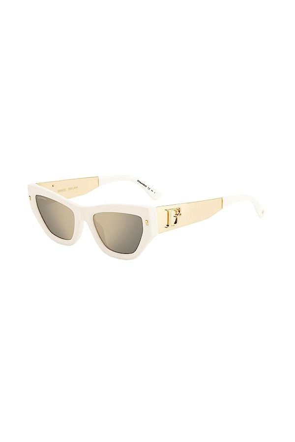 DSquared D2 0033/S Lunettes de Soleil, Rhl/Fq Gold Black, 53 cm Mixte