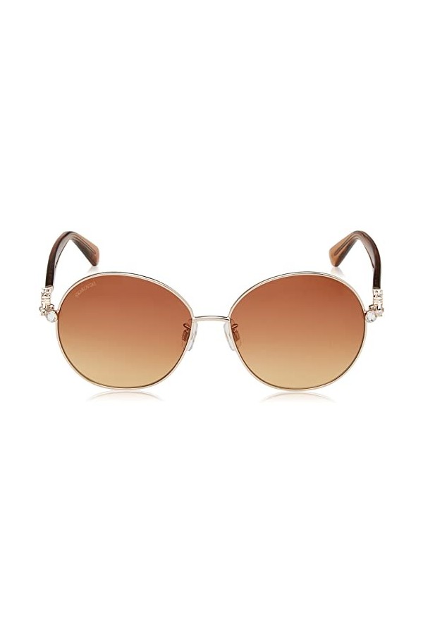 Swarovski SK0359-6032F Sunglasses, Gold, 60 Femme