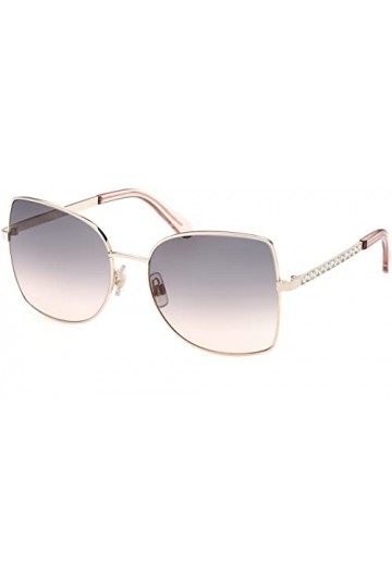 SWAROVSKI Femme SK0369 Lunettes de Soleil, Shiny Rose Gold, 58