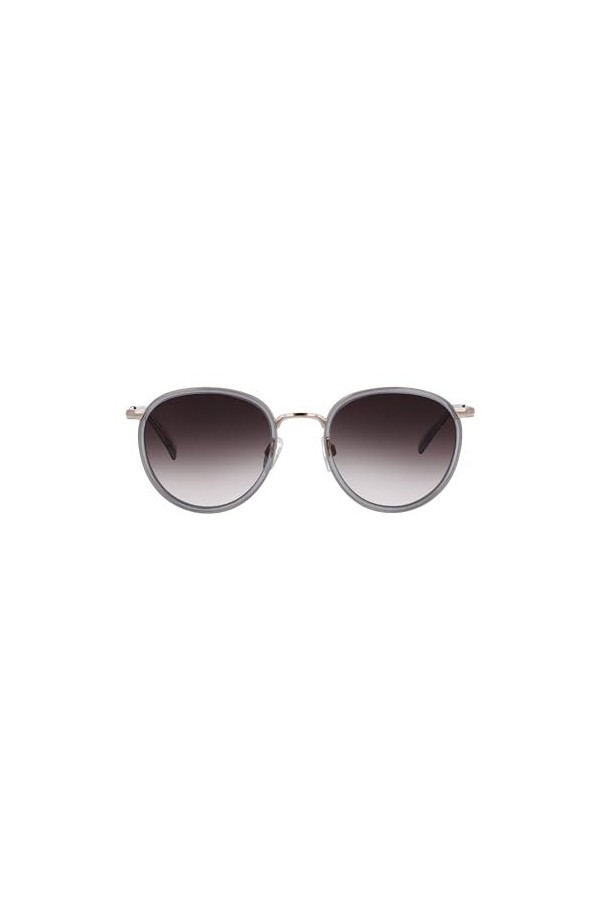 Marc OPolo 505105 22 Lunettes de soleil unisexes, dorées doré/gris transparent/marron dégradé , 50, or