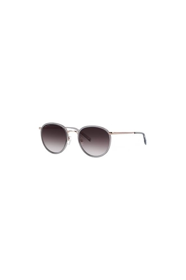 Marc OPolo 505105 22 Lunettes de soleil unisexes, dorées doré/gris transparent/marron dégradé , 50, or