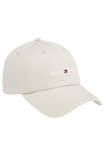 Tommy Jeans Casquette de Sport Tjw Capuchon, Bleached Stone, Taille Unique Femme