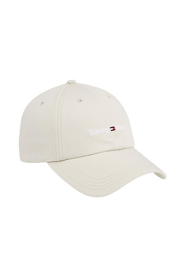 Tommy Jeans Casquette de Sport Tjw Capuchon, Bleached Stone, Taille Unique Femme