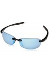 Revo Lunettes de soleil polarisées Descend E Rectangle Frame 64 mm, Black Frame, Blue Water