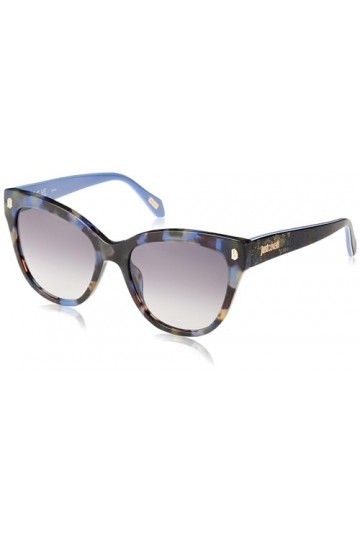 Just Cavalli Sunglasses Sjc043 Brown 55/18/140 Femme Lunettes de Soleil, Marron/Blu Havana