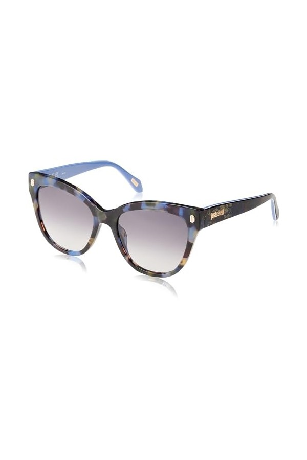 Just Cavalli Sunglasses Sjc043 Brown 55/18/140 Femme Lunettes de Soleil, Marron/Blu Havana