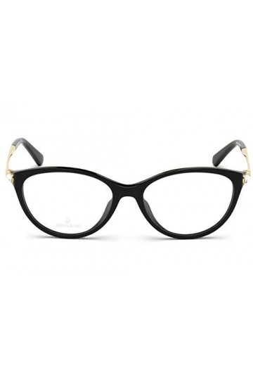 Swarovski SK5349, Lunettes de Soleil Femme, Shiny Black, 53