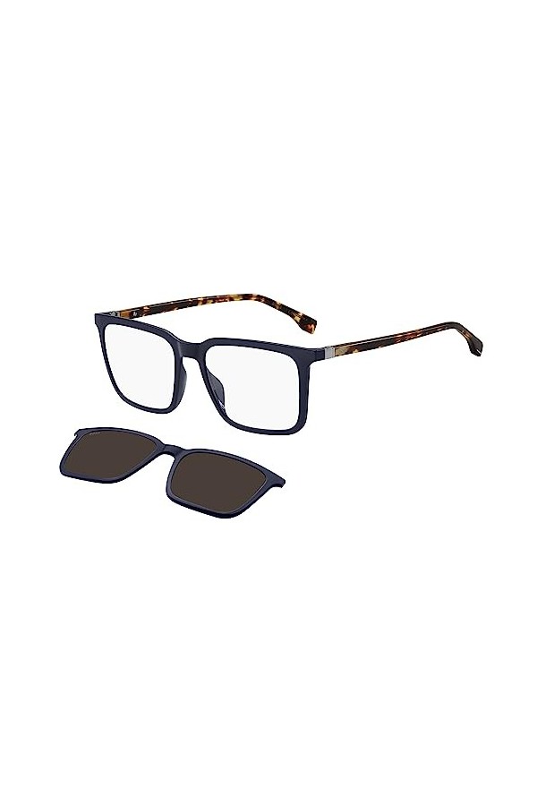 Hugo Boss Lunettes de Soleil BOSS 1492/CS Blue Havana Blue/Brown Folding Clip On 55/18/145 homme