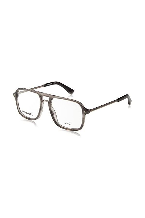 DSquared D2 0055 Lunettes de Soleil, 2w8/17 Corne Grise, 54 cm Mixte
