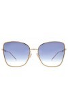 Jimmy Choo Lunettes de Soleil ALEXIS/S Rose Gold/Violet Shaded 59/18/145 femme