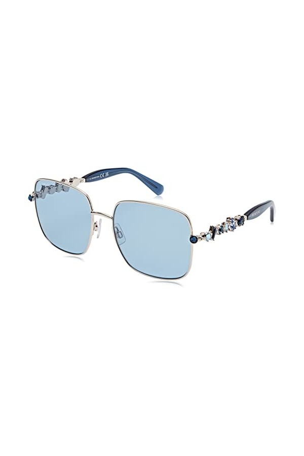 Swarovski SK0358 Sunglasses, Gold, 57 Femme